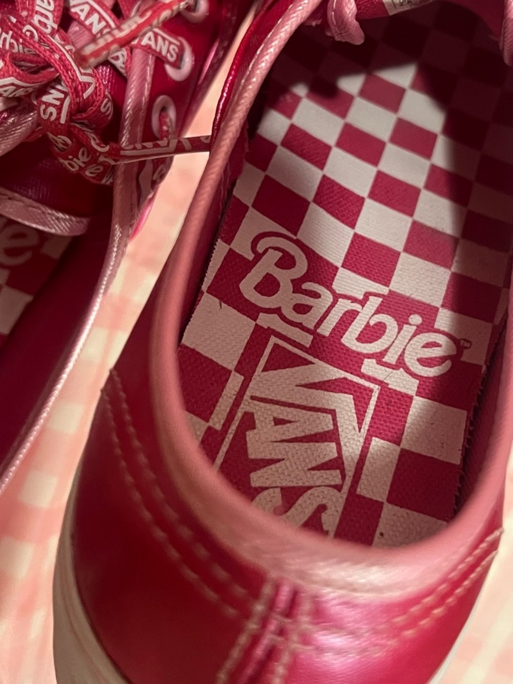 Vans x Barbie Platform Sneakers Pink Metallic | 7 | EUC | Limited Edition ‼️ - Picture 11 of 15
